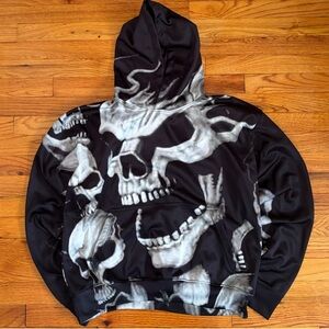 Black Hoodie with Skull Print